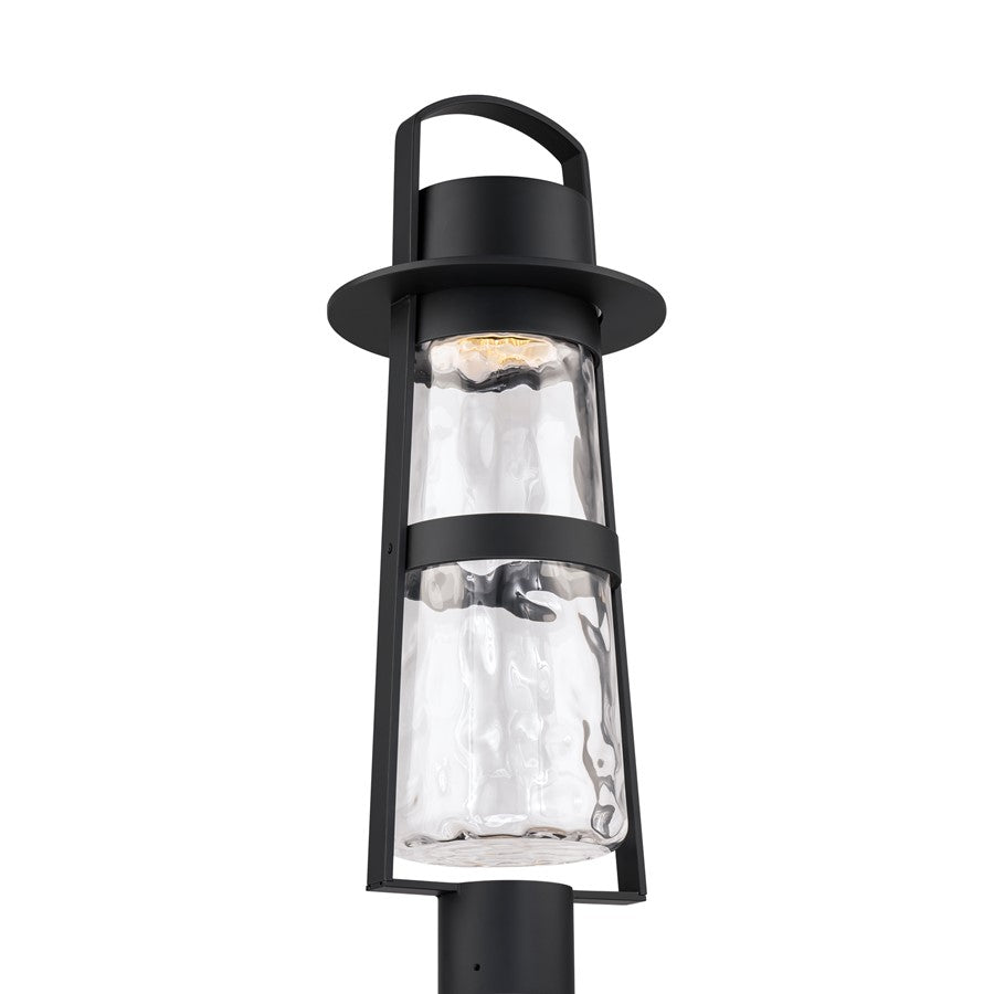 Modern Forms Balthus 23.4" LED Outdoor Post Light, Black/Clear - PM-W28523-BK