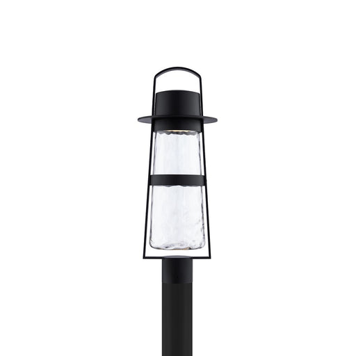 Modern Forms Balthus 23.4" LED Outdoor Post Light, Black/Clear