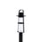 Modern Forms Balthus 23.4" LED Outdoor Post Light, Black/Clear