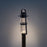 Modern Forms Balthus 23.4" LED Outdoor Post Light, Black/Clear