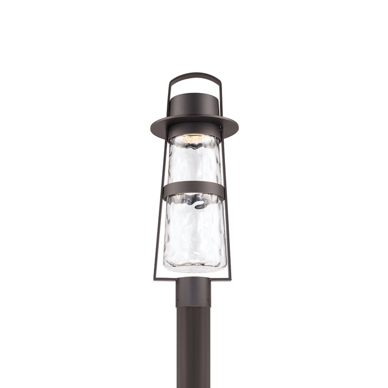 Modern Forms Balthus 23.4" LED Outdoor Post Light, Bronze/Clear