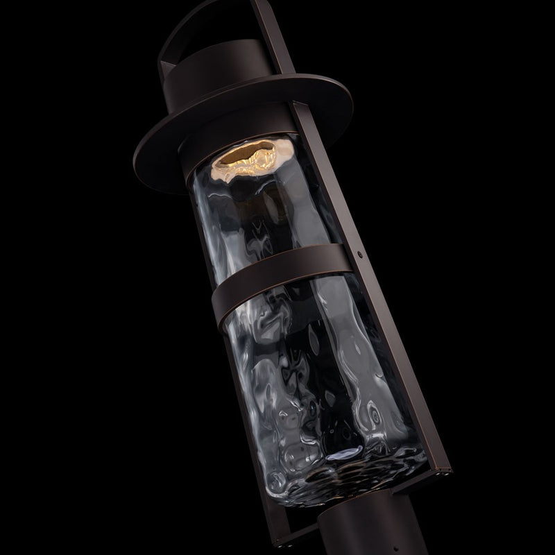 Modern Forms Balthus 23.4" LED Outdoor Post Light, Bronze/Clear