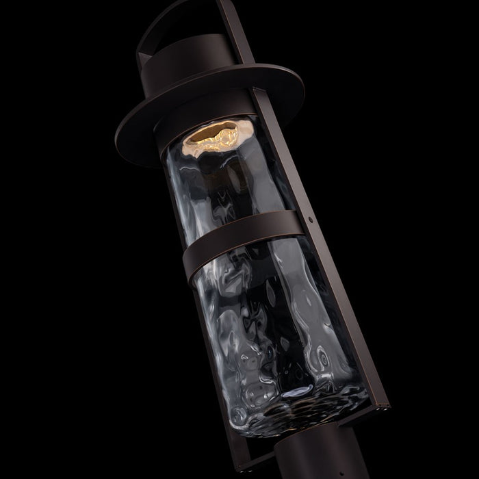 Modern Forms Balthus 23.4" LED Outdoor Post Light, Bronze/Clear