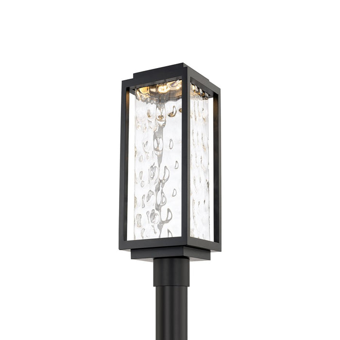 Modern Forms Two If By Sea 21" LED Outdoor Post Light, Black/Clear