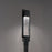 Modern Forms Mist 1Lt 23" LED Outdoor Post Light, Black/Seedy