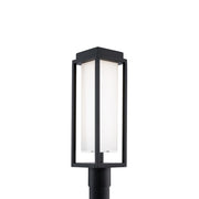 Modern Forms Framed 1Lt 20" LED Outdoor Post Light, Black/White - PM-W73520-BK