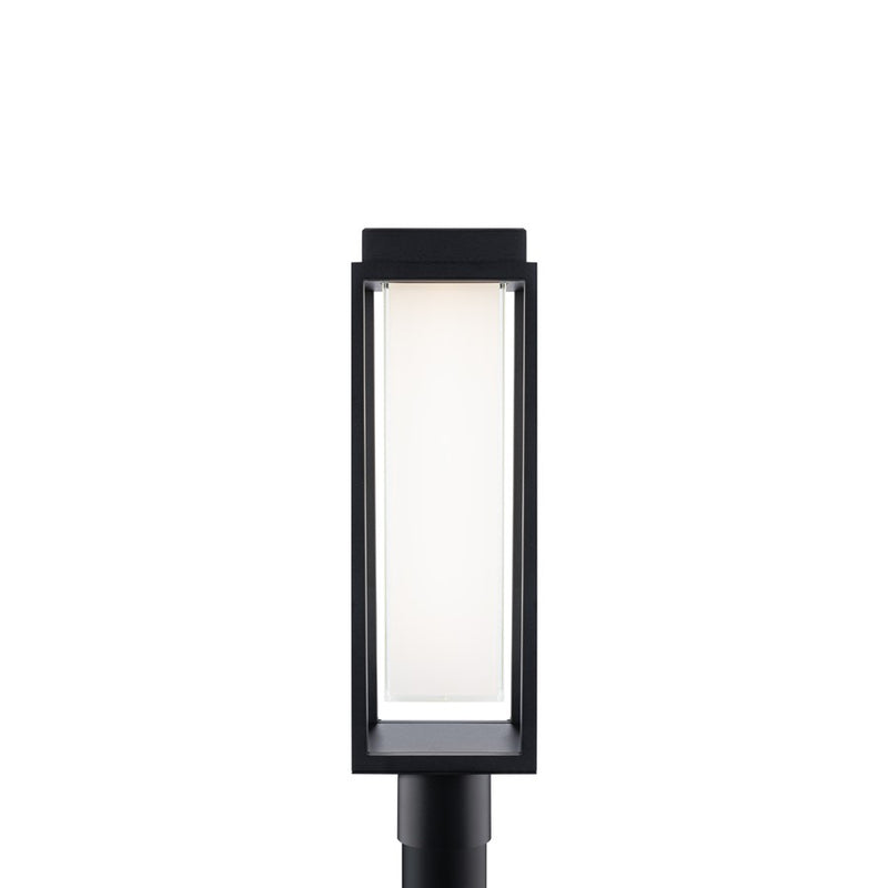 Modern Forms Framed 1Lt 20" LED Outdoor Post Light, Black/White