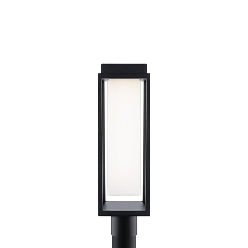 Modern Forms Framed 1Lt 20" LED Outdoor Post Light, Black/White