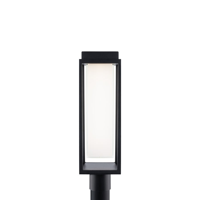 Modern Forms Framed 1Lt 20" LED Outdoor Post Light, Black/White