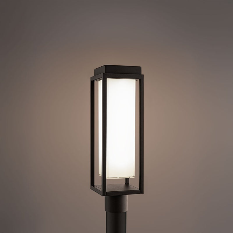 Modern Forms Framed 1Lt 20" LED Outdoor Post Light, Bronze/White