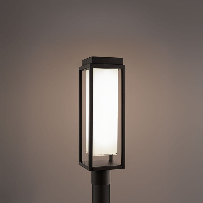 Modern Forms Framed 1Lt 20" LED Outdoor Post Light, Bronze/White