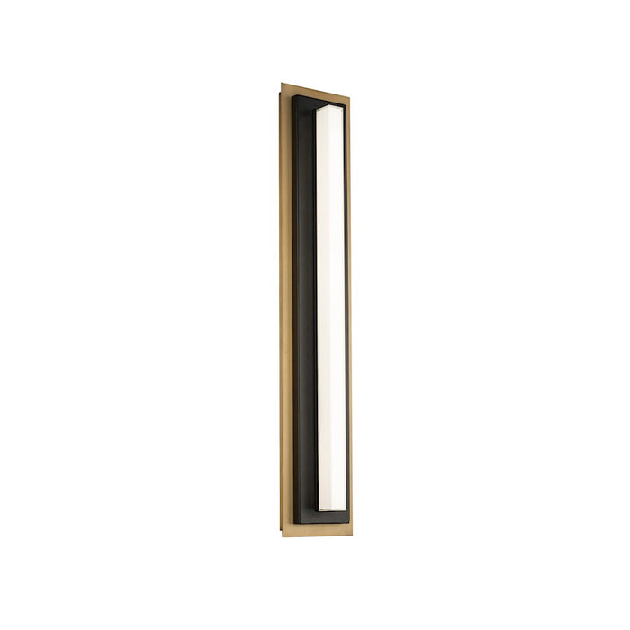 Modern Forms Lyrikal 1Lt 27" LED Sconce/2700K, Black/Brass - WS-10427-27-BK-AB