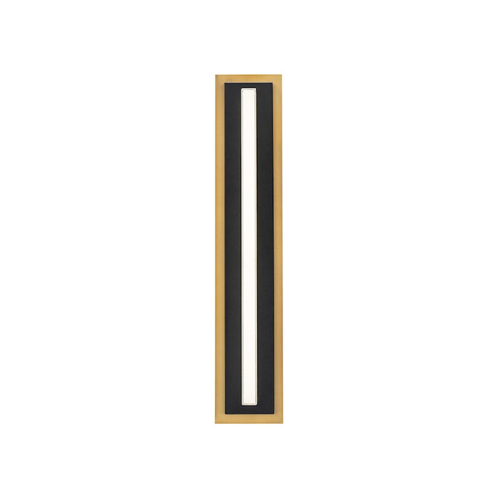 Modern Forms Lyrikal 1Lt 27" LED Sconce/2700K, Black/Brass