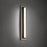 Modern Forms Lyrikal 1Lt 27" LED Sconce/2700K, Black/Brass