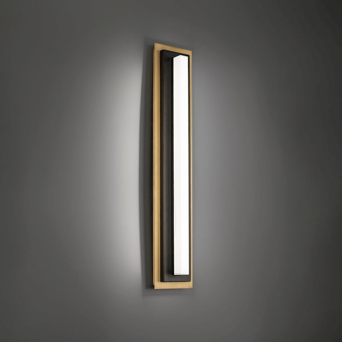 Modern Forms Lyrikal 1Lt 27" LED Sconce/2700K, Black/Brass