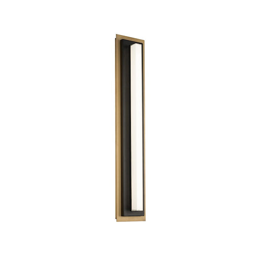 Modern Forms Lyrikal 1Lt 27" LED Sconce 4000K, Black/Brass - WS-10427-40-BK-AB