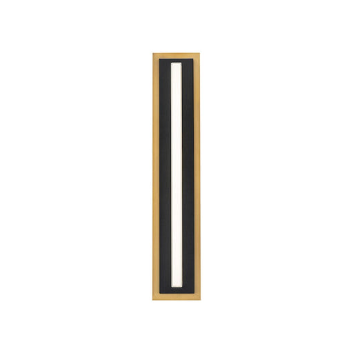 Modern Forms Lyrikal 1Lt 27" LED Sconce 4000K, Black/Brass