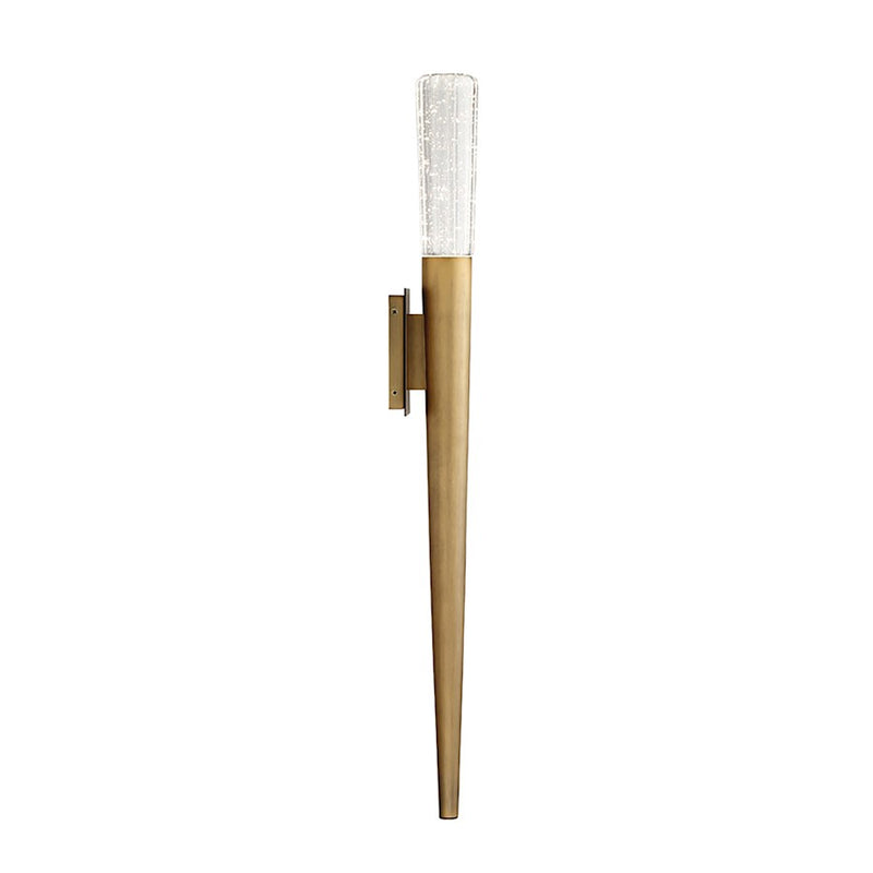 Modern Forms Scepter 2Lt 30" LED Sconce/V-Cut K5 Crystal/3500K, BS