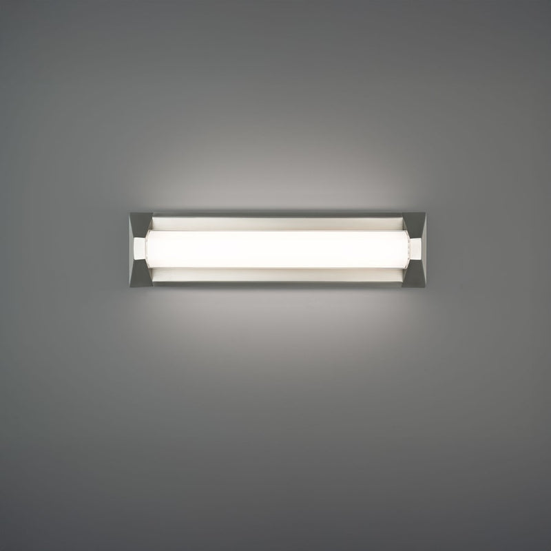 Modern Forms Swale 20" LED Bath/Wall Light, 2700K, Nickel/White
