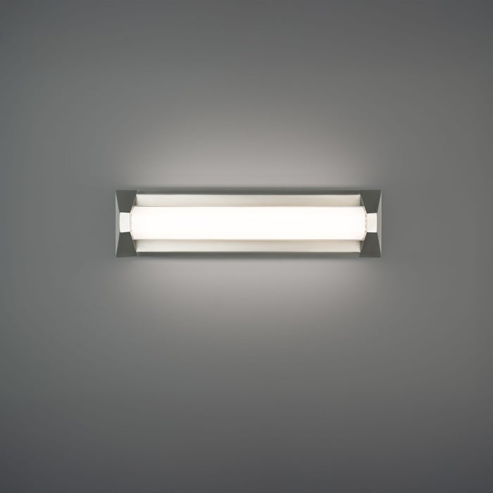Modern Forms Swale 20" LED Bath/Wall Light, 4000K, Nickel/White