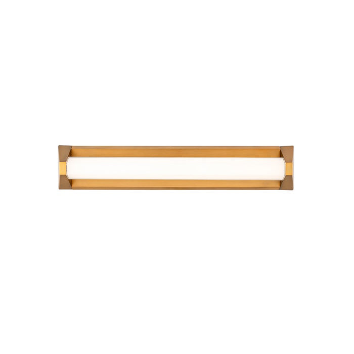 Modern Forms Swale 27" LED Bath/Wall Light, 2700K, Brass/White