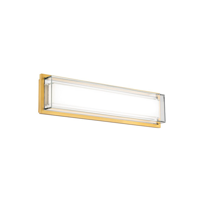 Modern Forms Ice Bar 20" LED Bath/Wall Light/3000K, Brass/Clear - WS-16520-30-AB