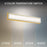 Modern Forms Ice Bar 28" LED Bath/Wall Light, 3500K, Brass/Clear