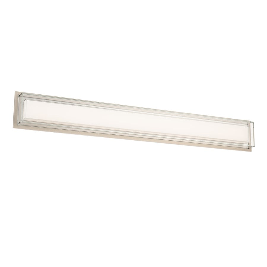 Modern Forms Ice Bar 38" LED Bath/Wall Light/3500K, NK/Clear - WS-16538-35-BN