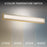 Modern Forms Ice Bar 38" LED Bath/Wall Light, 4000K, Brass/Clear
