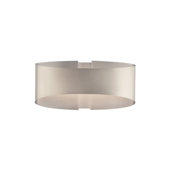 Modern Forms Swerve 1Lt 10" LED Wall Sconce/3000K, Nickel