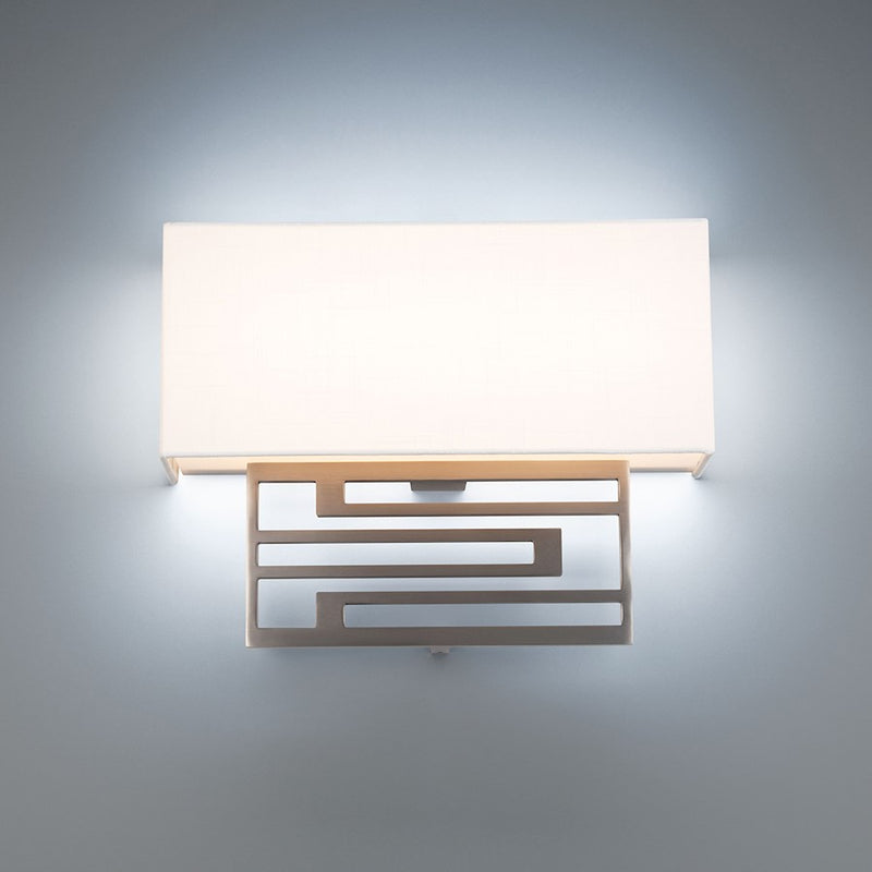 Modern Forms Vander 1Lt 14" LED Wall Sconce 3-CCT/3500K, Nickel