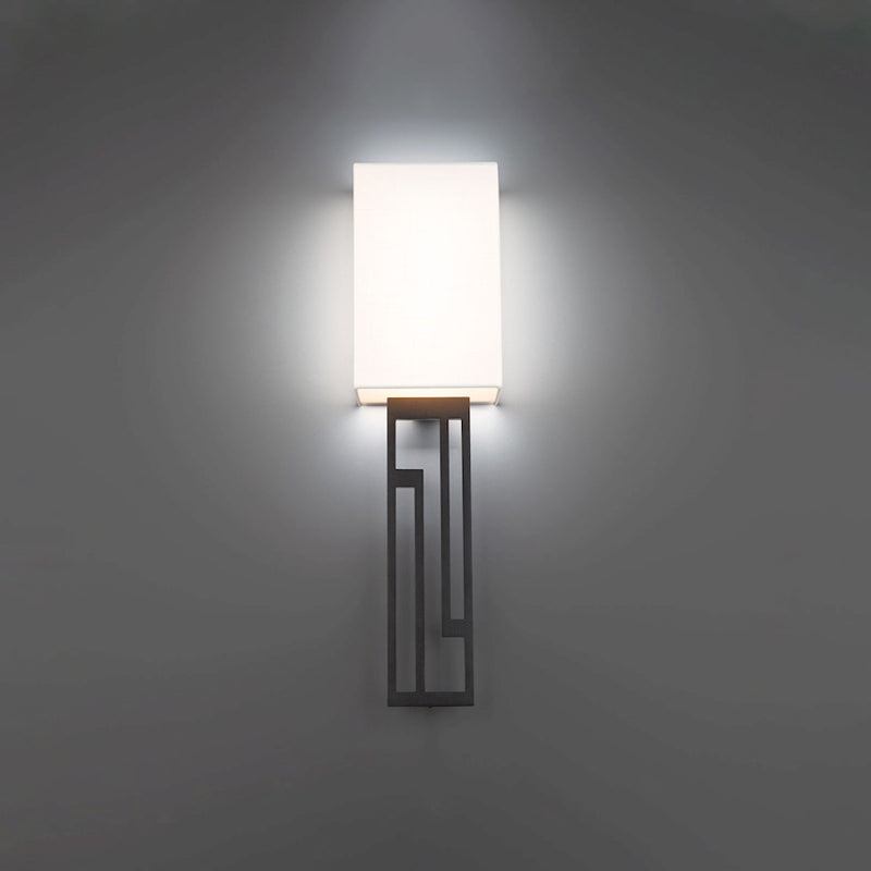 Modern Forms Vander 1Lt 6" LED Wall Sconce 3-CCT/2700K, Black