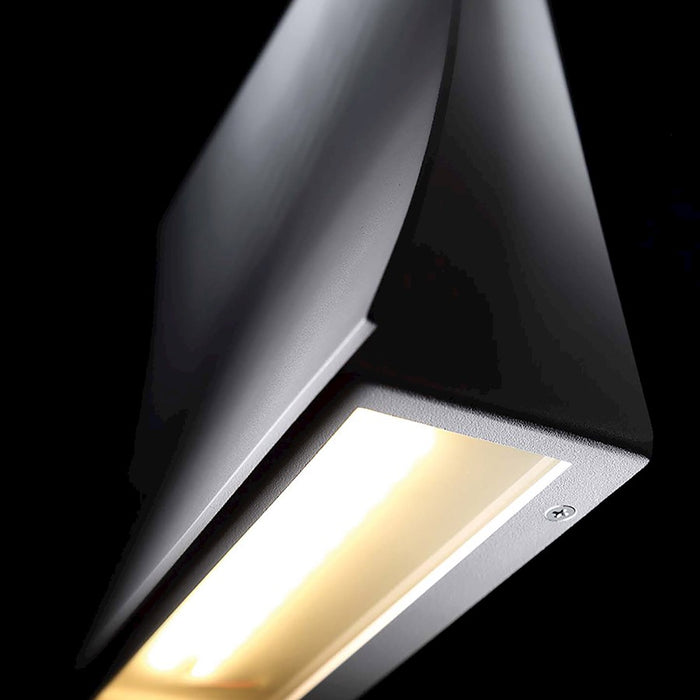 Modern Forms Slide 2Lt LED Wall Sconce/2700K, Aluminum