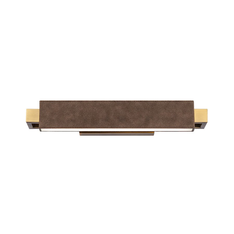 Modern Forms Kinsman 2Lt 19" LED Bath Light 3-CCT, Brown/Brass