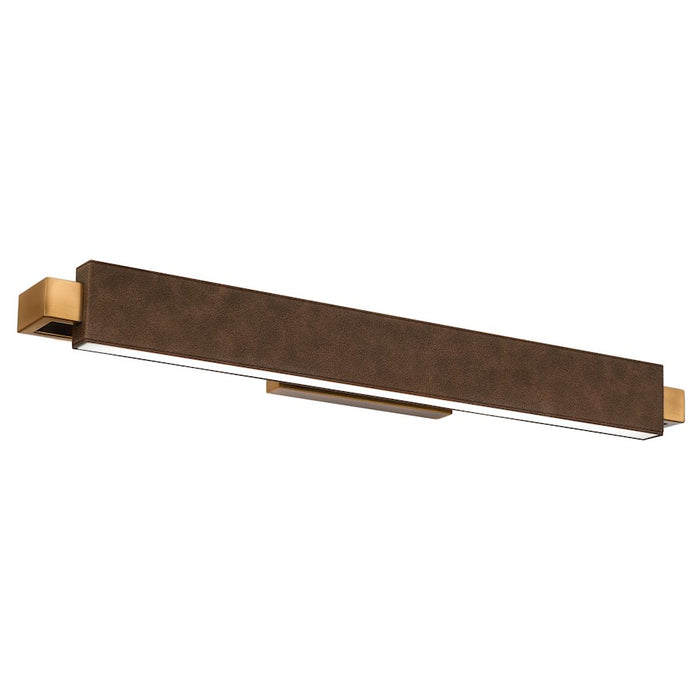 Modern Forms Kinsman 2Lt 29" LED Bath Light 3-CCT, Brown/Brass - WS-28129-BW-AB