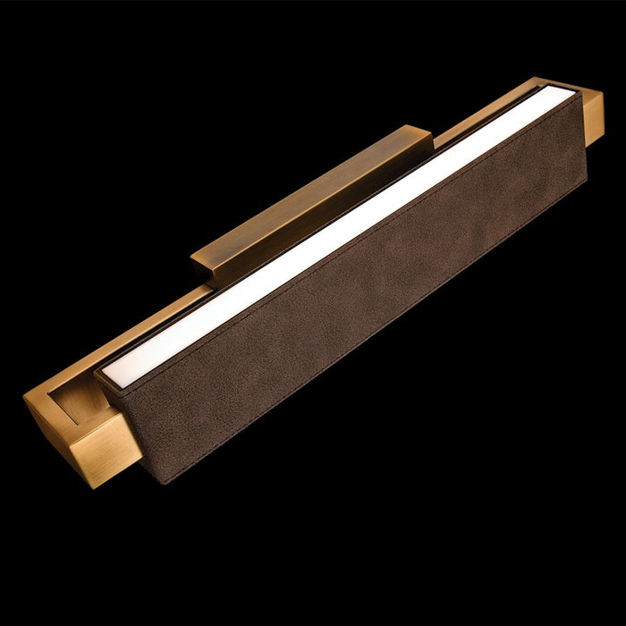 Modern Forms Kinsman 2Lt 29" LED Bath Light 3-CCT, Brown/Brass