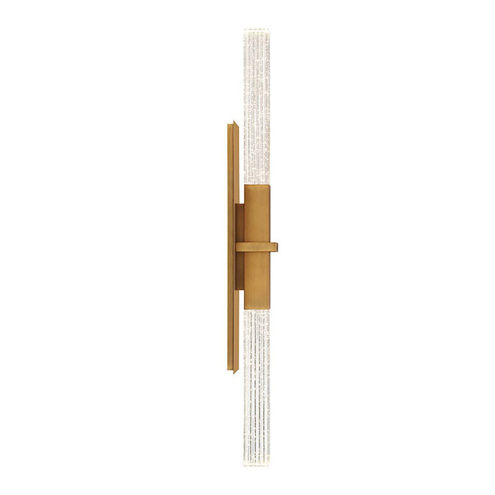 Modern Forms Cinema 35" LED 2 Light Wall Sconce/3500K, Aged Brass