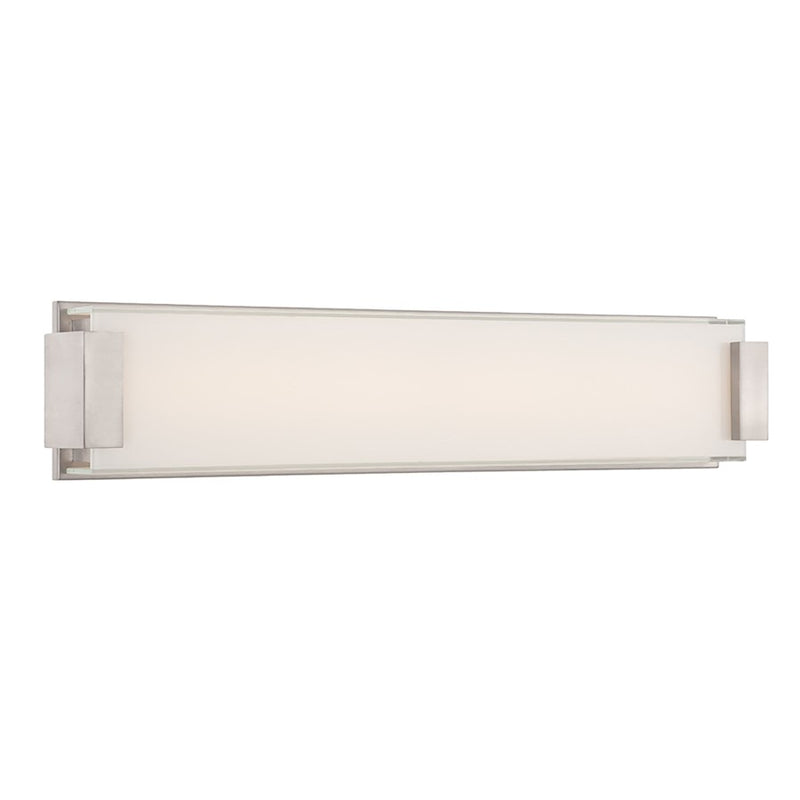 Modern Forms Polar 1Lt 26" LED Bathroom Vanity/3000K, Nickel - WS-3226-BN