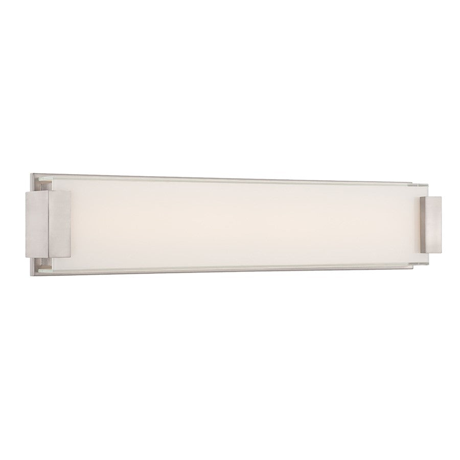 Modern Forms Polar 1Lt 26" LED Bathroom Vanity/3000K, Nickel - WS-3226-BN