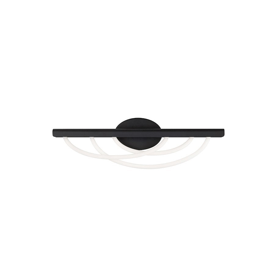 Modern Forms Swoop 1Lt 24" LED Bath Vanity/3000K, Black - WS-32424-BK