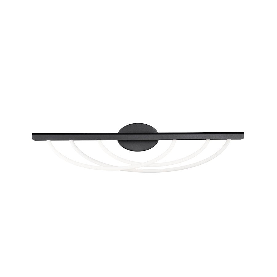 Modern Forms Swoop 1Lt 34" LED Bath Vanity/3000K, Black - WS-32434-BK