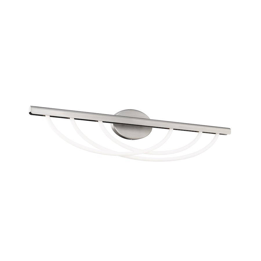 Modern Forms Swoop 1Lt 34" LED Bath Vanity/3000K, Nickel - WS-32434-BN