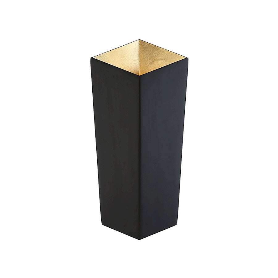 Modern Forms Dink 2Lt LED Wall Sconce/3000K, Black/Gold Leaf - WS-32714-GL