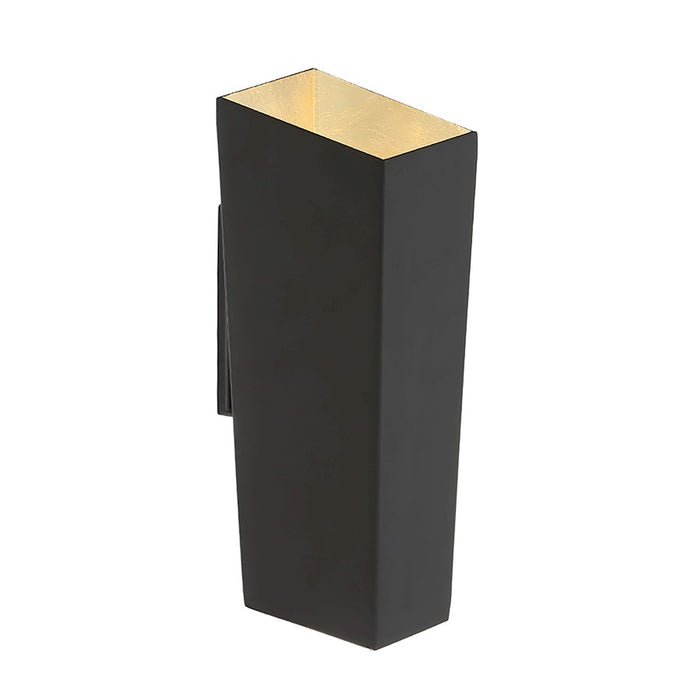 Modern Forms Dink 2Lt LED Wall Sconce/3000K, Black/Gold Leaf