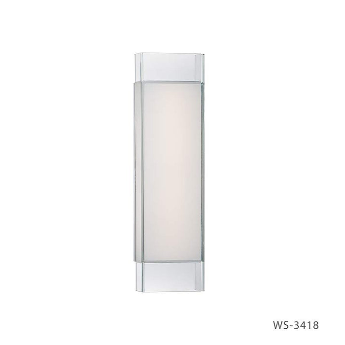 Modern Forms Cloud 1Lt 18" LED Bathroom Vanity/3000K, Chrome - WS-3418-CH