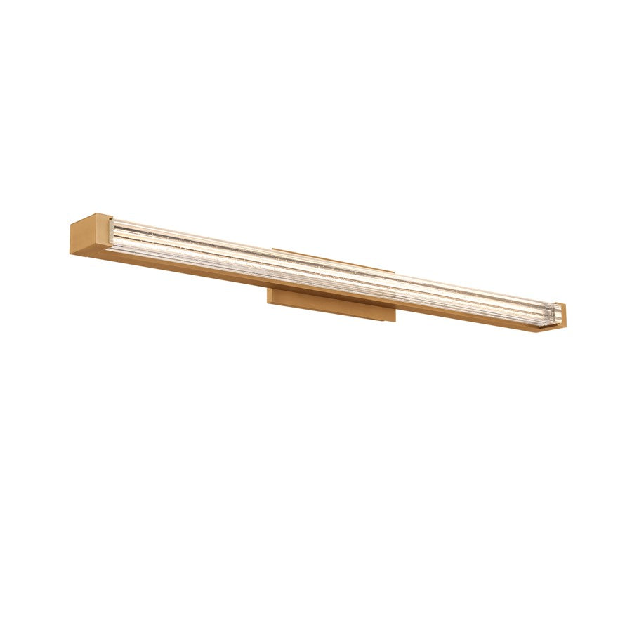 Modern Forms Skein 33" LED Bath/Wall Light/3000K/3500K, Brass/Seedy - WS-3533-AB