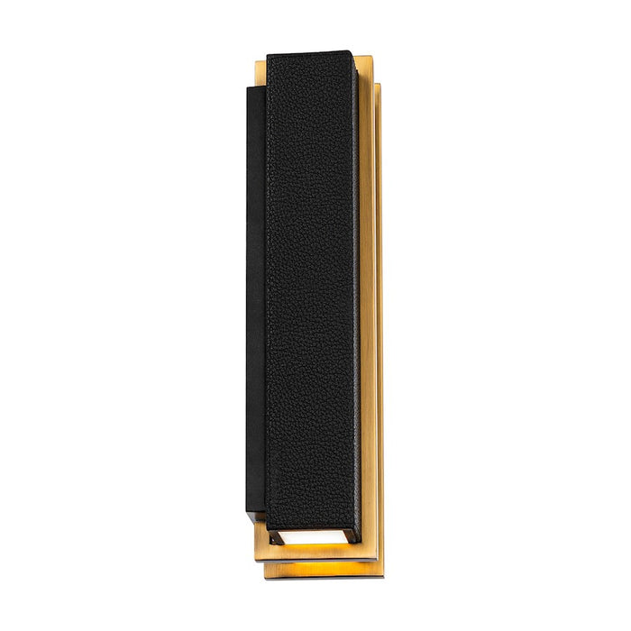 Modern Forms Poet 2Lt 12" LED Wall/3000K/Grain Black/Brass