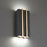 Modern Forms Poet 2Lt 12" LED Wall/3000K/Grain Black/Brass