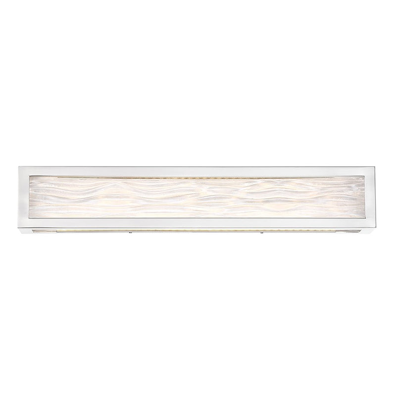 Modern Forms Shock Waves 1Lt 27" LED Bathroom Vanity/3000K, Nickel