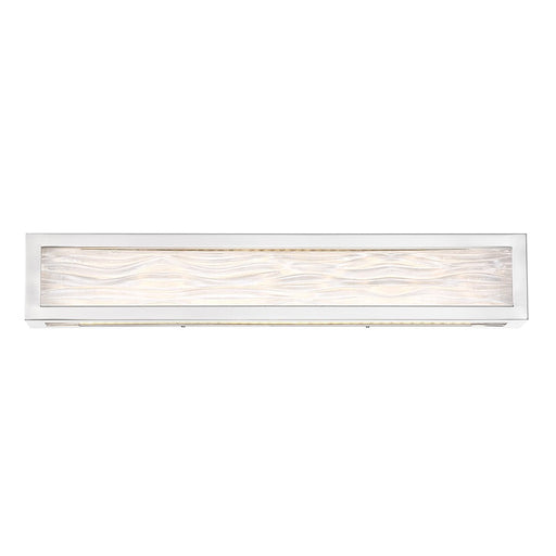 Modern Forms Shock Waves 1Lt 27" LED Bathroom Vanity/3000K, Nickel